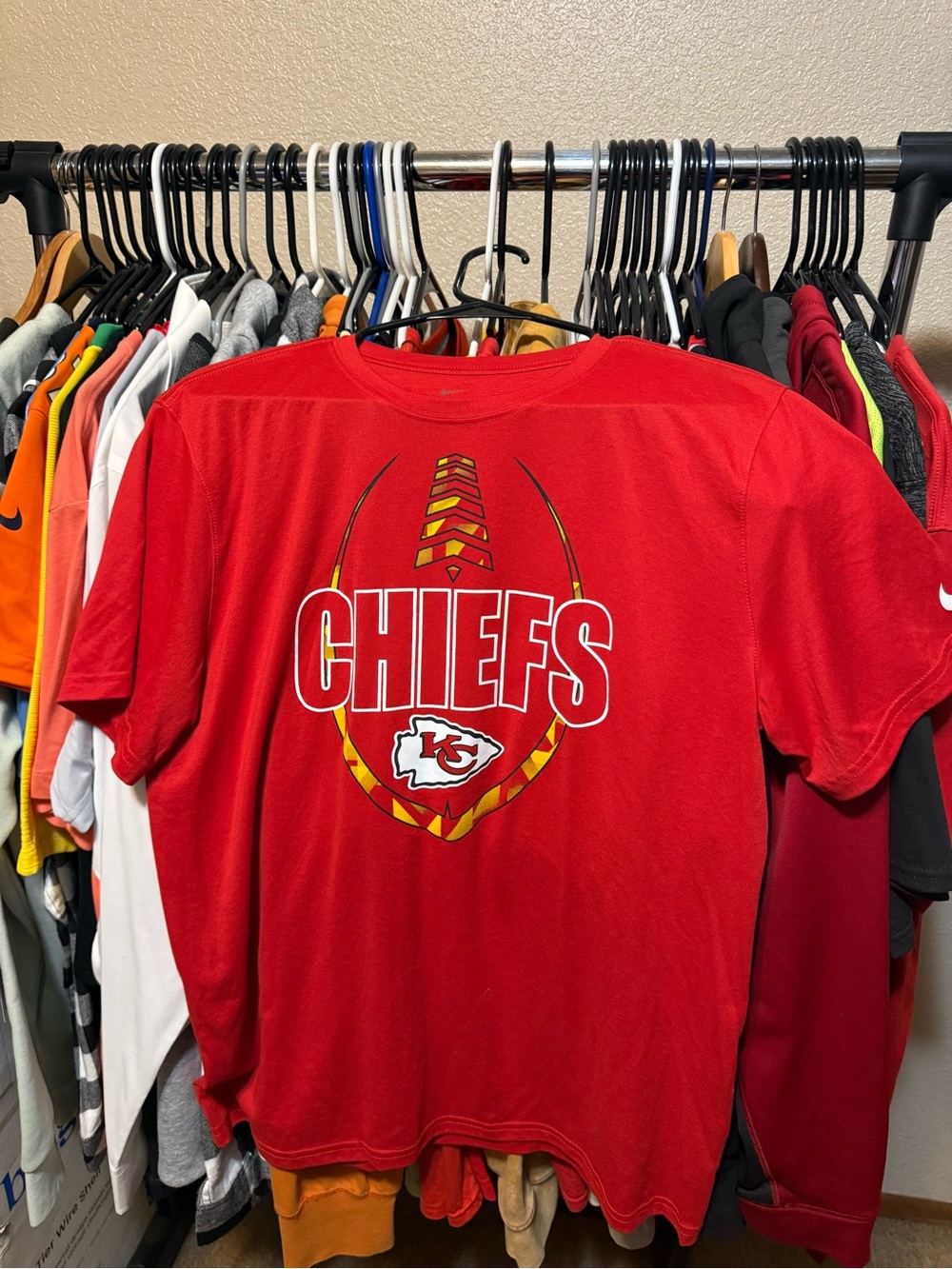 NFL Red Kansas City Chiefs Graphic Tee - Men